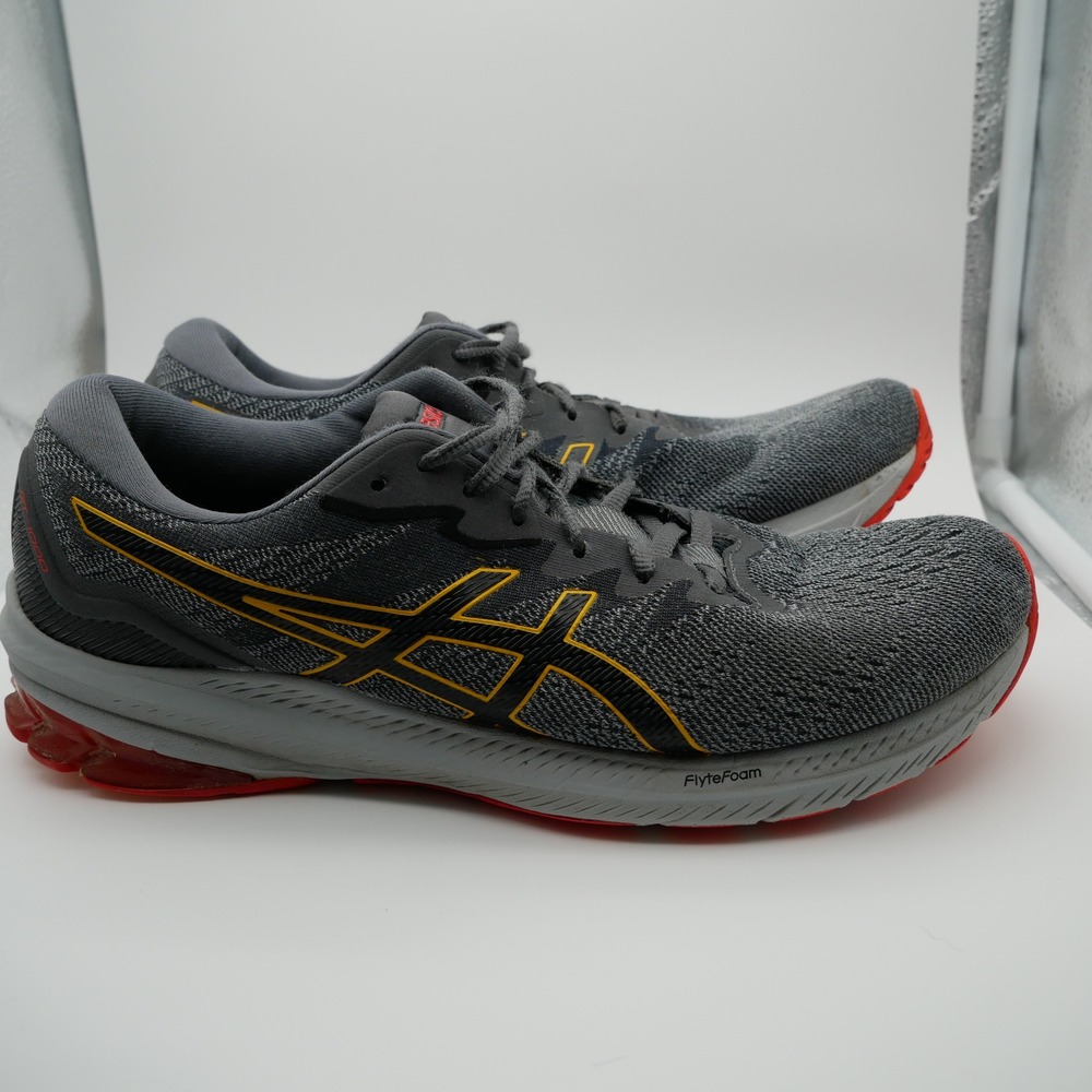 ASICS GT-1000 11 Mens Running Shoes Grey Gold 1011B354 Size 10